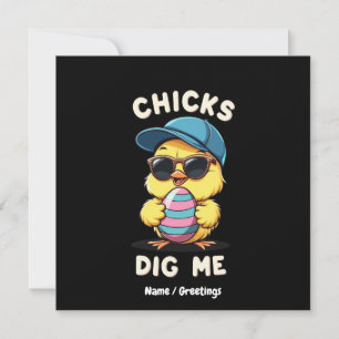 Kuikens vinden me gelukkige Pasen leuk Funny Kids  Kaart