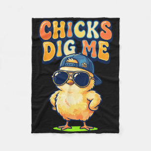 Kuikens vinden me grappig door Chick Sungles Retro Fleece Deken