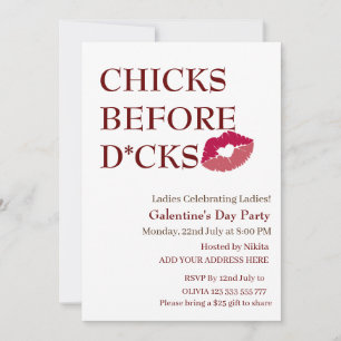 KUIKENS VÓÓR D*CKS Galentine's Day Dames in de nac Kaart