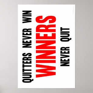 Kuiters winnen nooit winnaars op poster
