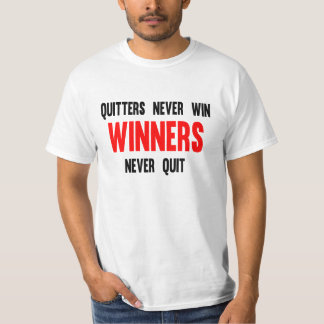 Kuiters winnen nooit winnaars t-shirt