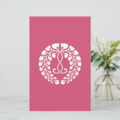 Kujo wisteria briefpapier (Staand voorkant)