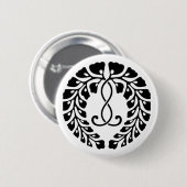 Kujo wisteria ronde button 5,7 cm (Voorkant /achterkant)