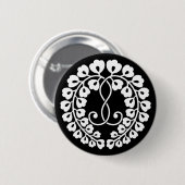 Kujo-wisteria Ronde Button 5,7 Cm (Voorkant /achterkant)