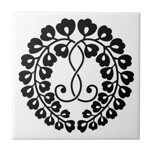 Kujo wisteria tegeltje (Voorkant)