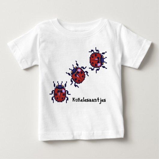 Kukelesaantjes pixelart shirt (Voorkant)