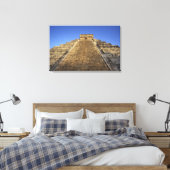 Kukulcan Temple of Castillo Castle) in 2 Canvas Afdruk (Insitu (Slaapkamer))
