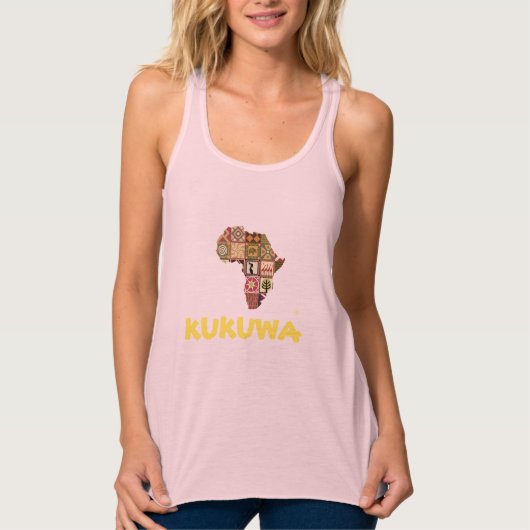 Kukuwa® Slim Fit Racerback Tanktop (Voorkant)