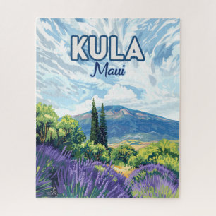 Kula Maui Haleakala Hawaii Lavendel Retro Legpuzzel