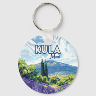 Kula Maui Haleakala Hawaii Lavendel Retro Sleutelhanger