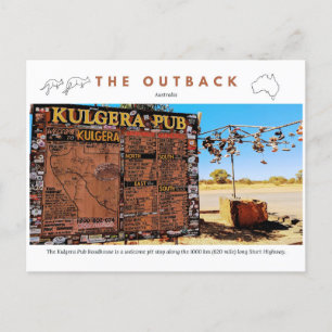 Kulgera Roadhouse Sign Briefkaart