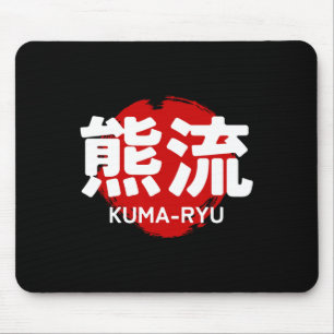 Kuma Ryu Karate Kanji Zon Japan Vechtkunst Muismat