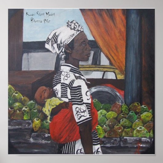 Kumasi Street Market Poster (Voorkant)