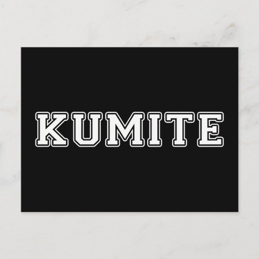 Kumite Briefkaart (Voorkant)