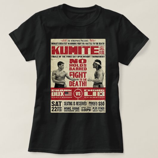 Kumite Fight Poster Classic T Shirt (Design voorkant)