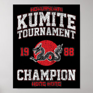  Kumite Tournament Grappig Viral Karate Champ Poster