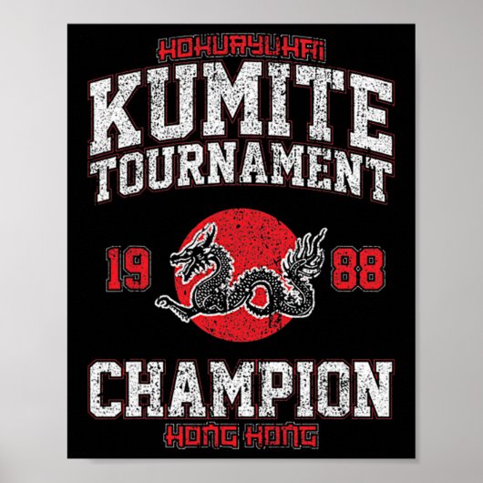 Kumite Tournament Grappig Viral Karate Champ Poster (Voorkant)