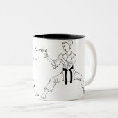 Kumite Tweekleurige Koffiemok (Voorkant rechts)