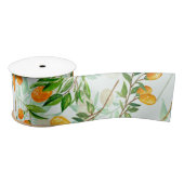 Kumquat Tropical Summer Fruit Pattern on Mint Lint (Spoel)
