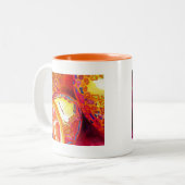 Kumquats sinaasappel citrus waterverf vruchtenkuns tweekleurige koffiemok (Voorkant links)