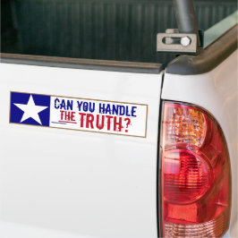 Kun je de waarheid aanpakken? bumpersticker
