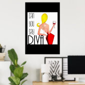 "Kun je DIVA noemen?" Poster (Thuiskantoor)