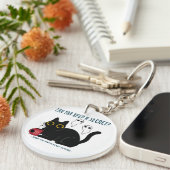 "Kun je een geheim bewaren dat er geesten in mijn  Sleutelhanger (Voorkant Rechts)