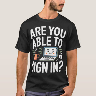 Kun je inloggen Programmawerker Tech Grappen - T-shirt