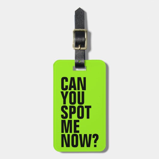 Kun je me nu even verraden? Funny Bagagelabel - Gr (Voorkant verticaal)