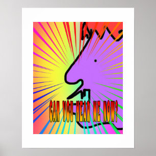 Kun je me nu horen Poster + mat