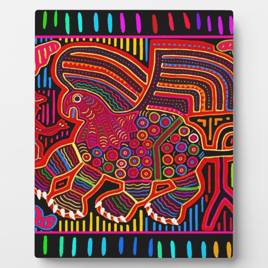 Kuna Indian Friendly Dragon Mola Fotoplaat (Voorkant)