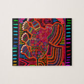 Kuna Indian Friendly Dragon Mola Legpuzzel (Horizontaal)