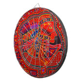 Kuna Indian Man in Canoe Dartbord (Voorkant Rechts)