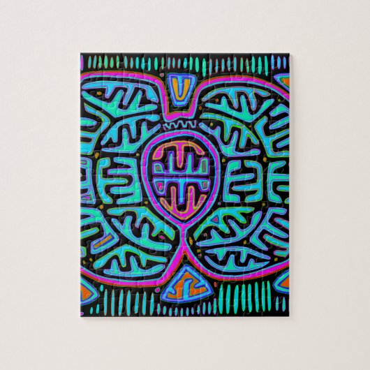 Kuna Indian Mariposa Legpuzzel (Verticaal)