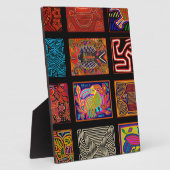 Kuna Indian Mola Collage Fotoplaat (Zijkant)