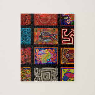 Kuna Indian Mola Collage Legpuzzel