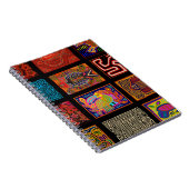 Kuna Indian Mola Collage Notitieboek (Rechterzijde)