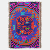 Kuna Indian Mola Compass Deken (Voorkant Verticaal)