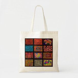 Kuna Indiase Mola Collage Tote Bag