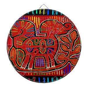 Kuna Indische Baby Olifant - Mola Folk Art Dartbord