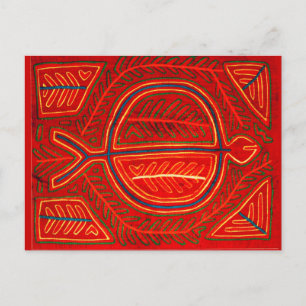 Kuna Mola Stingray Briefkaart