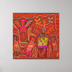 Kuna sjamaan Peyote-ritueel - SCOTUS snijdt mijn r Canvas Afdruk