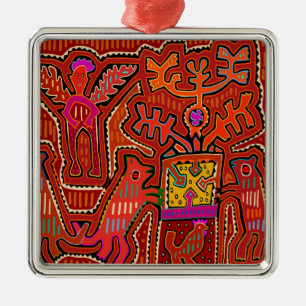 Kuna Sjamaan Peyote Ritueel - SCOTUS Snoeit mijn R Metalen Ornament