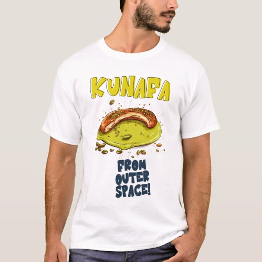 Kunafa van buitenruimte Grappige meme T-shirt (Voorkant)