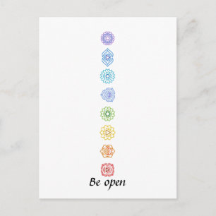 Kundalini Chakras open Briefkaart