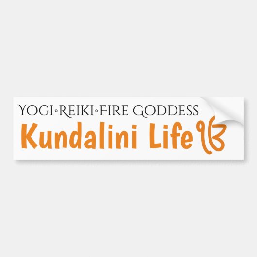 Kundalini Reiki Fire Goddess Bumpersticker (Voorkant)
