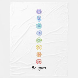 Kundalini Yoga Chakras is open Fleece Deken