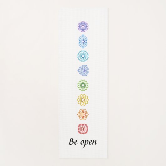 Kundalini Yoga Chakras is open Yogamat (Voorkant)