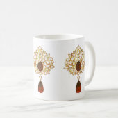 Kundan & ruby brooch koffiemok (Voorkant rechts)