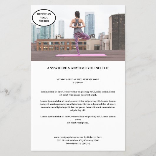 Kundenspezifischer Foto Flyer (Voorkant)